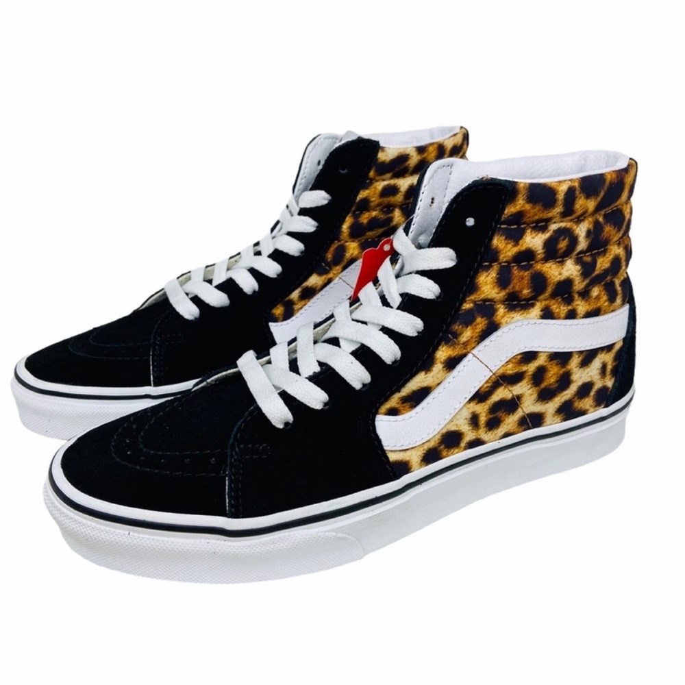 Vans Sk8-Hi Leopard Women’s 7 Sneakers Black